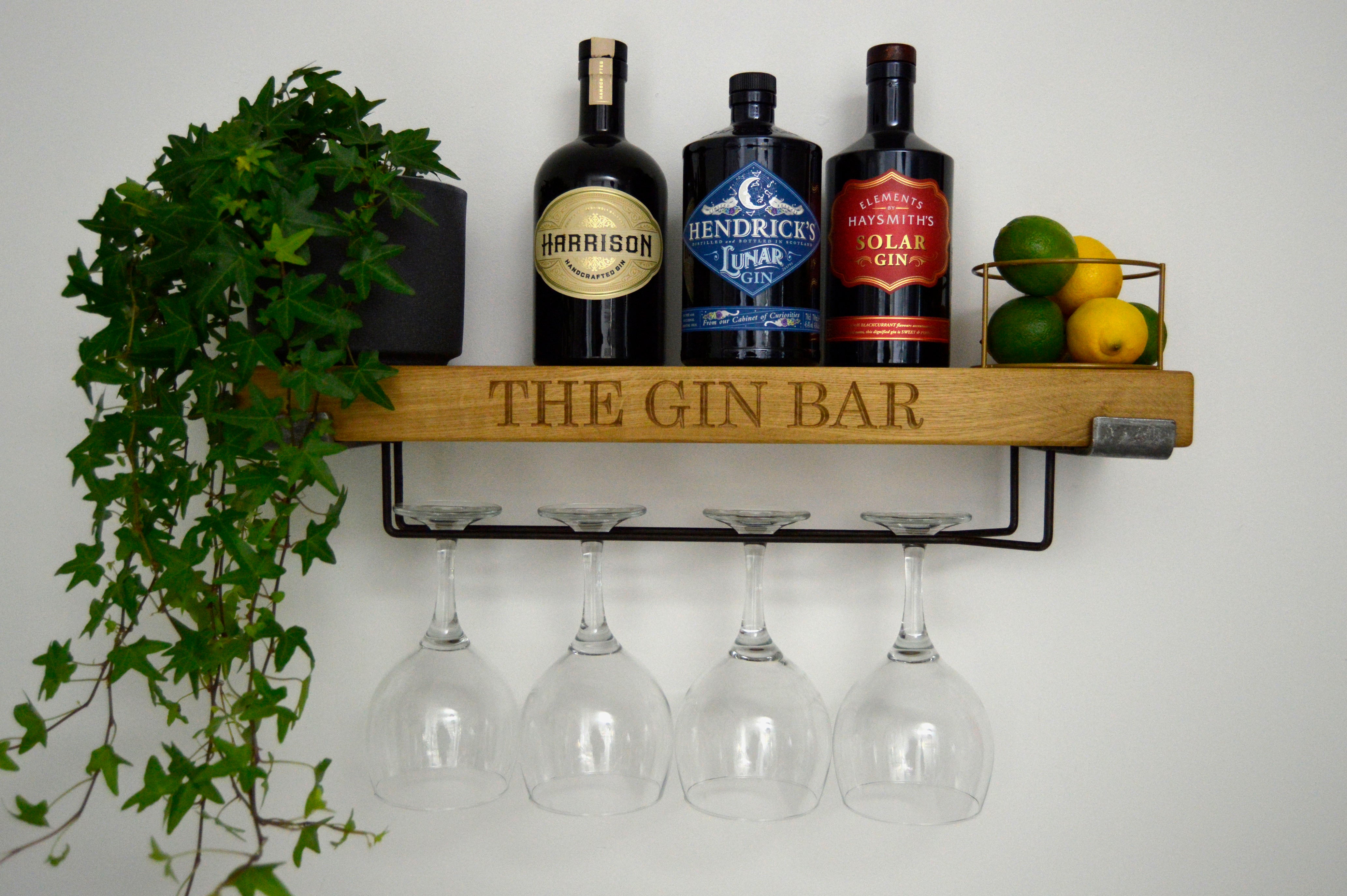 Chunky Oak Gin Shelf The Paper Star