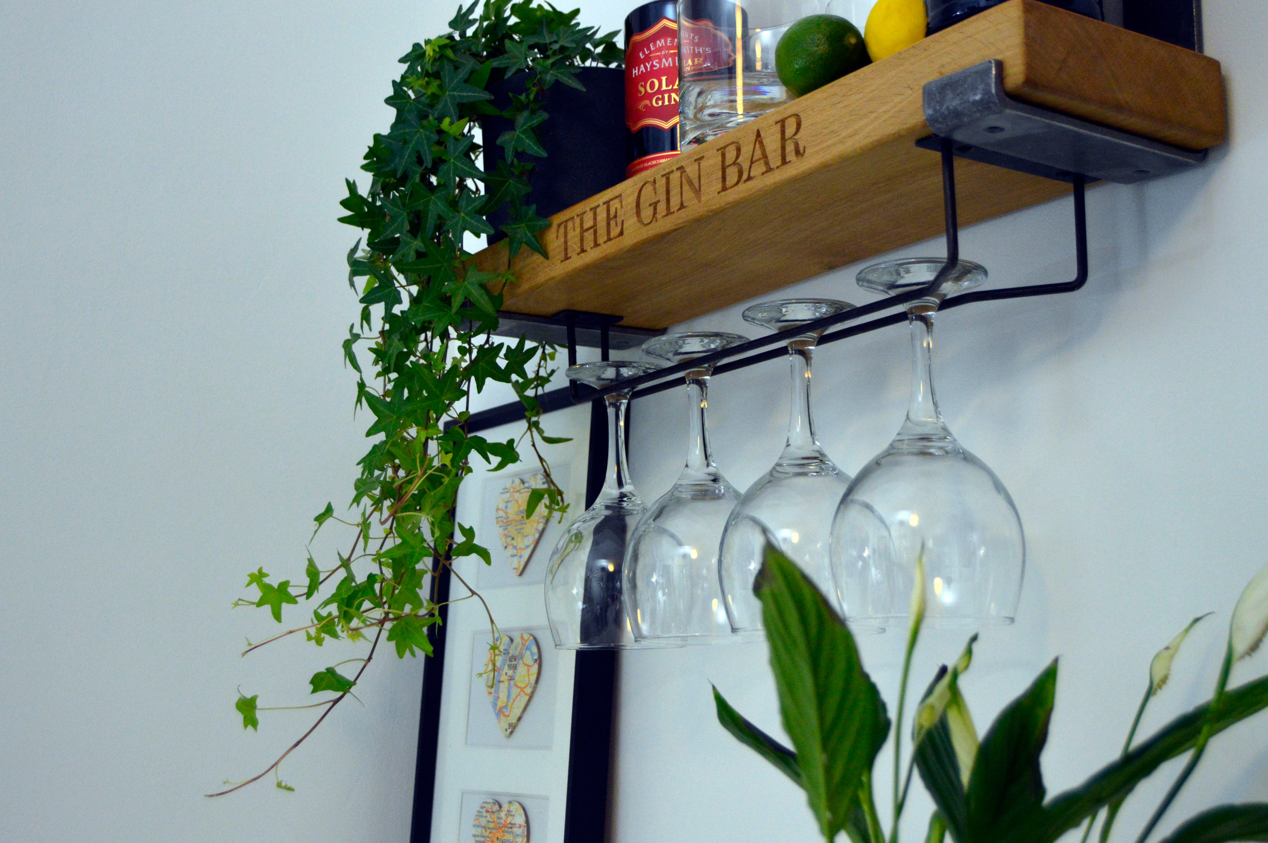 Personalised gin bar shelf sale